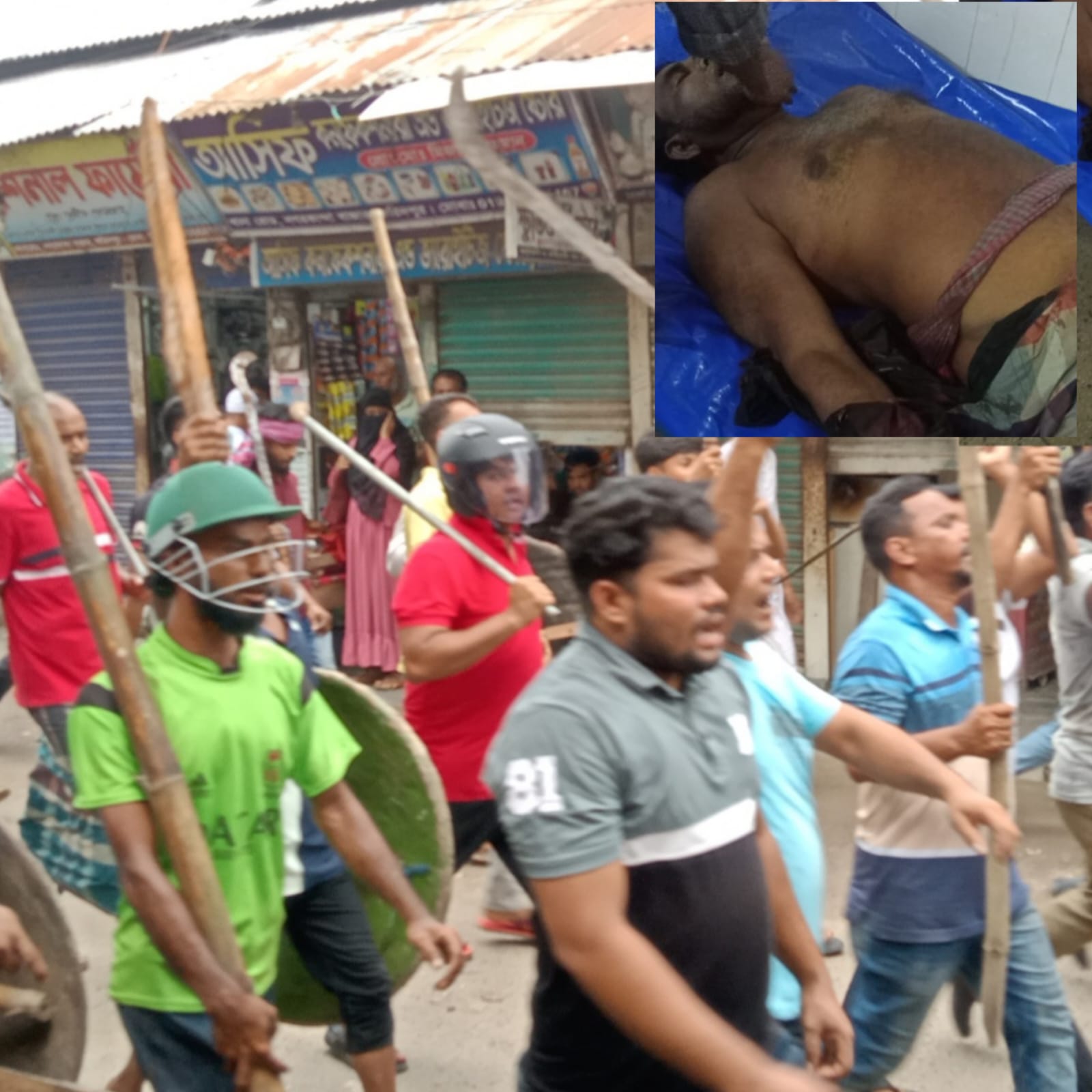 নগরকান্দায় বিএনপি’র দুই গ্রুপের মধ্যে রক্তক্ষয়ী সংঘর্ষ নিহত ১আহত ৫০