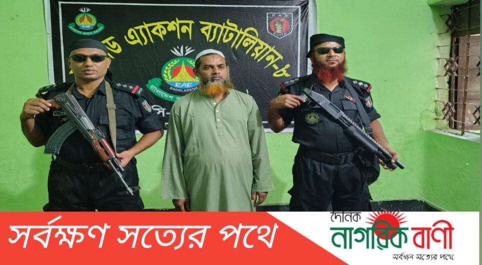 মুকসুদপুরে, চাঞ্চল্যকর খুরশিদা হত্যা মামলা আসামি ২৪ ঘন্টার মধ্যে র‍্যাব এর কাছে গ্রেফতার।
