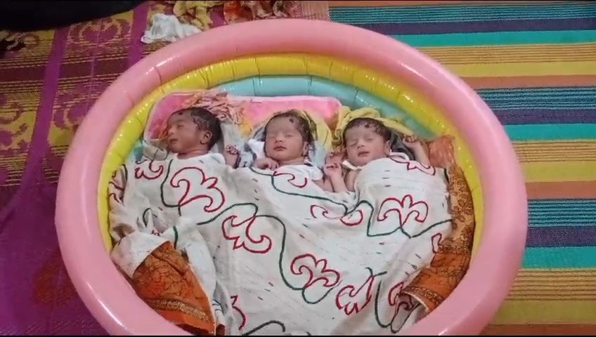 মুন্সীগঞ্জে টঙ্গীবাড়ীতে একসাথে তিন সন্তান জন্ম দিলেন মাহিয়া