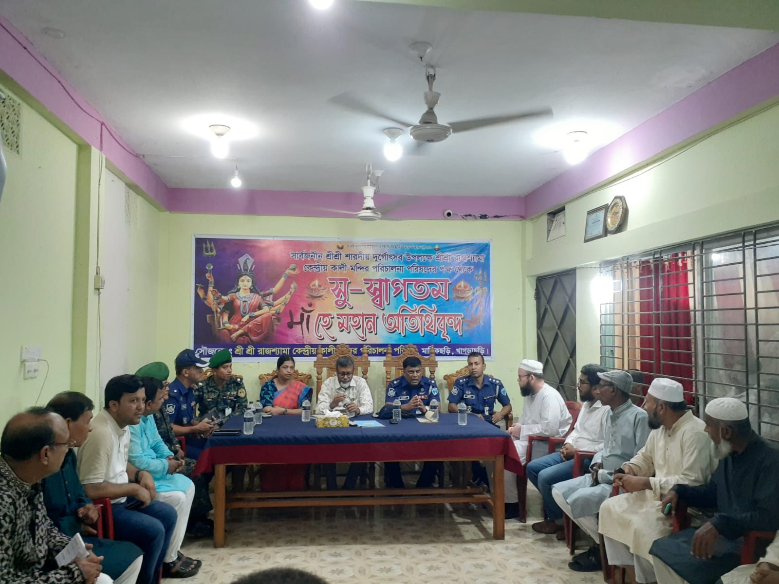 শারদীয় দুর্গাপূজার. পরিদর্শনে জেলাপ্রশাসক:সহিদুজ্জামান