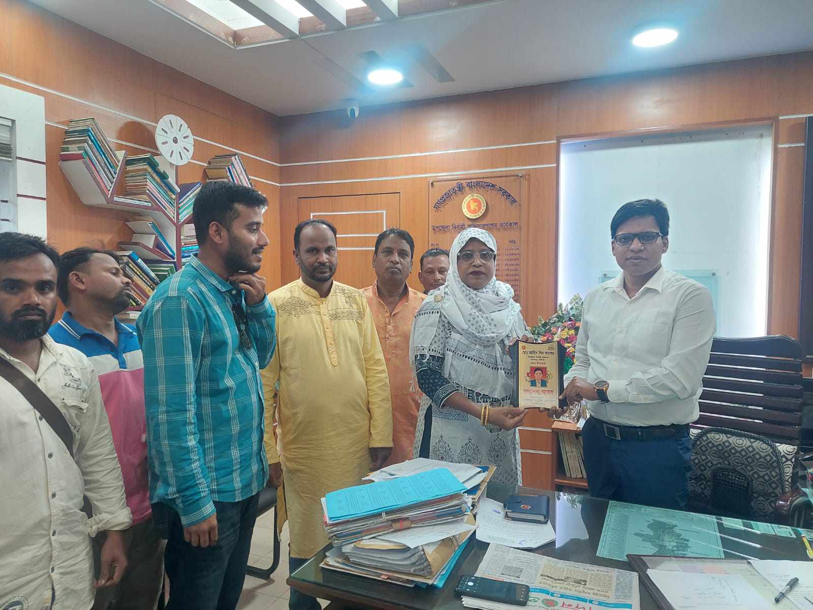 হবিগঞ্জ মাধবপুরের নবাগত ইউএনওর সাথে মাধবপুর মডেল প্রেসক্লাব’ সদস্যদের সৌজন্য সাক্ষাৎ