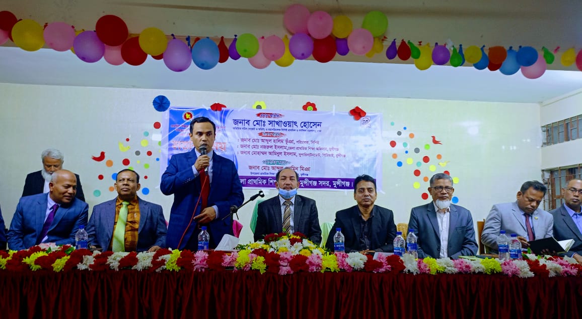 অতিরিক্ত সচিব মোঃ সাখাওয়াত হোসেনের মুন্সীগঞ্জের বিভিন্ন বিদ্যালয় পরিদর্শন