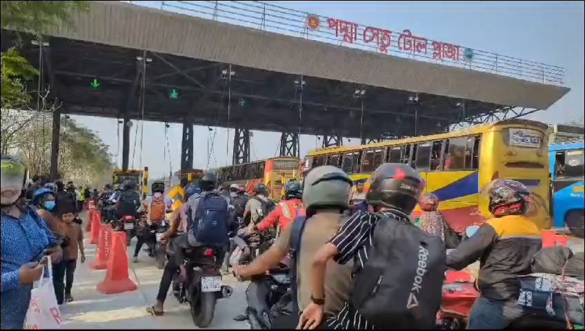 পদ্মা সেতুতে ১২ ঘণ্টায় দুই কোটি টাকা টোল আদায়