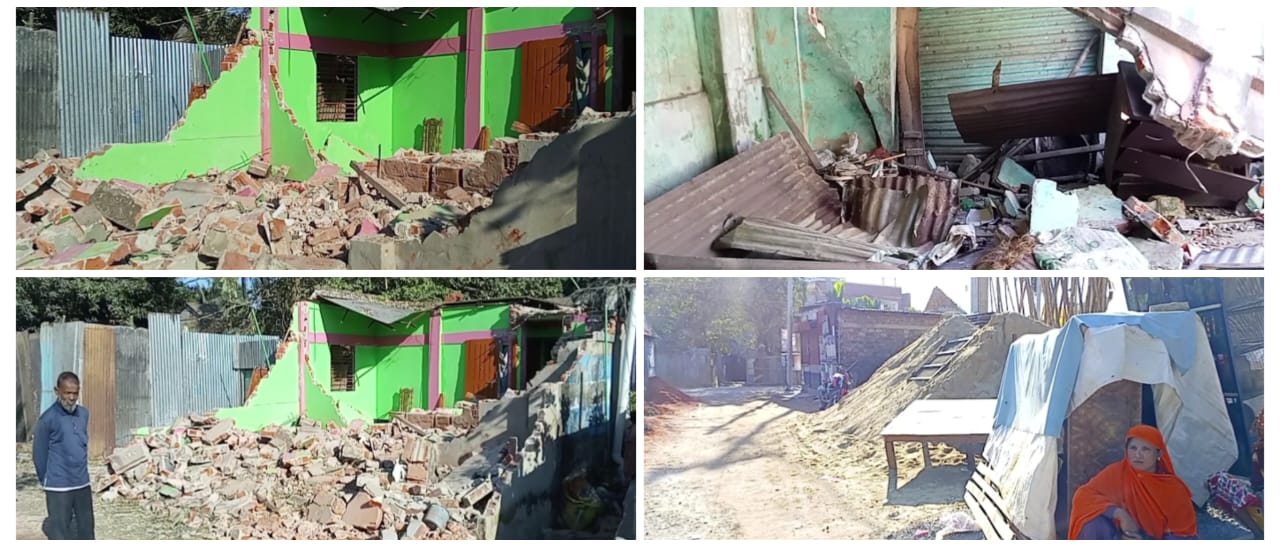 মাধবপুরে নোটিশ ছাড়াই উচ্ছেদে মানবেতর জীবন – পুনর্বাসনের দাবিতে আর্তনাদ কয়েক পরিবারের