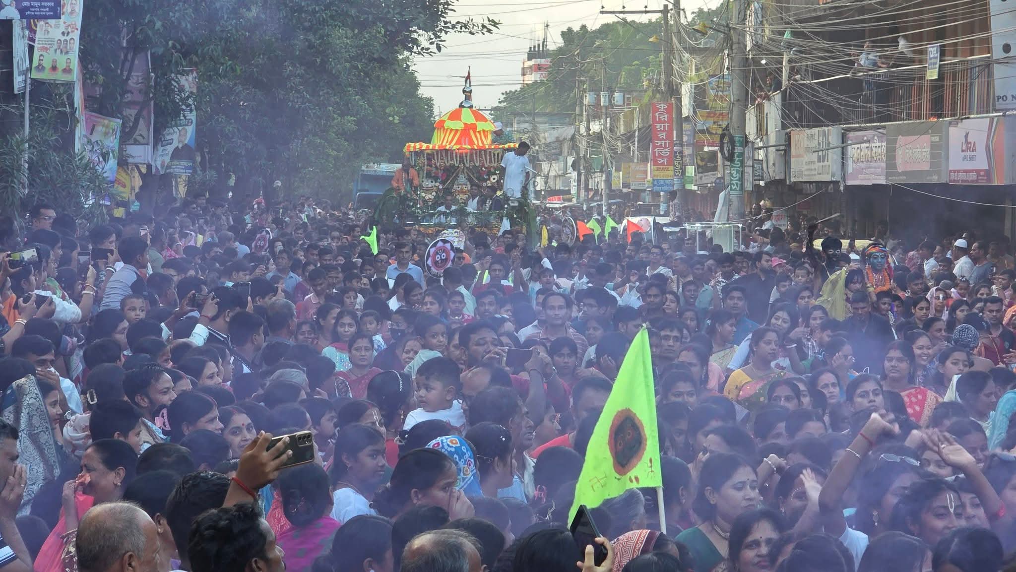 মুন্সিগঞ্জে উল্টো রথযাত্রার মধ্য দিয়ে শেষ হলো ৮ দিনব্যাপী রথযাত্রা উৎসব